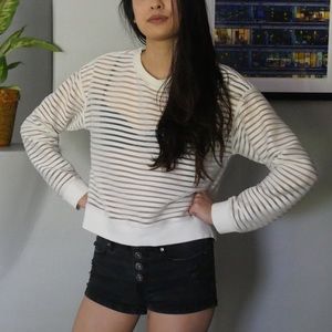 F21 white 90s sweater, size medium